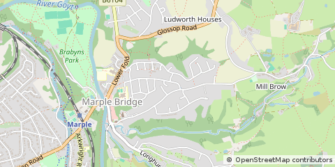 Map of Stockport, Cheshire