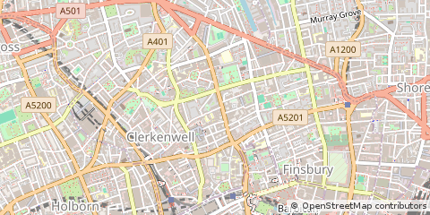 Map of Clerkenwell