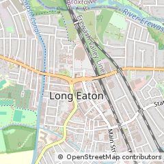 Map of Nottingham, Nottinghamshire