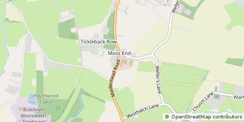 Map of Bracknell, Berkshire