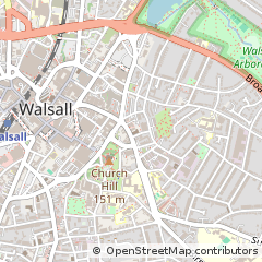 Map of Walsall, West Midlands