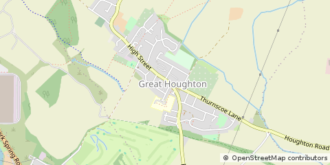 Map of Barnsley, South Yorkshire