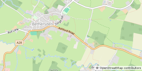 Map of Ashford, Kent