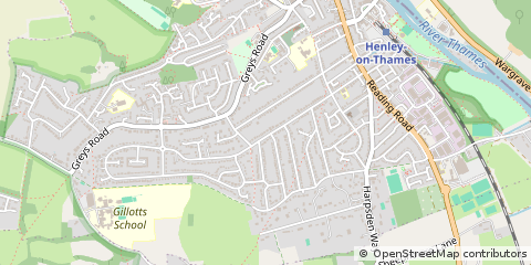 Map of Henley-on-Thames, Oxfordshire