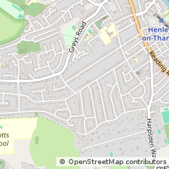Map of Henley-on-Thames, Oxfordshire