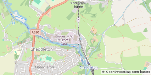 Map of Cheddleton, Leek, Staffs.,
