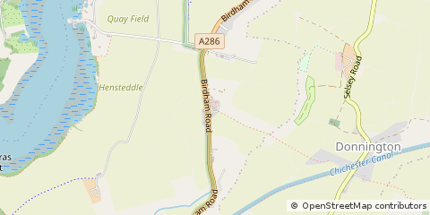 Map of Chichester, West Sussex