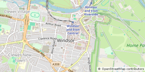 Map of Windsor, Berkshire