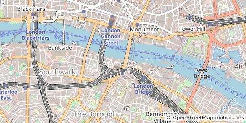 Map of London Bridge, London