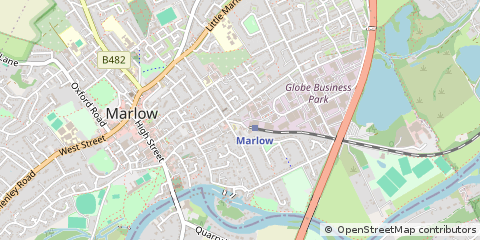 Map of Marlow, Bucks