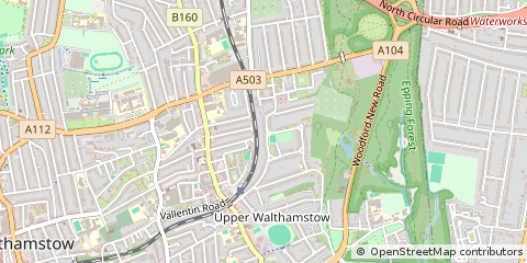 Map of Walthamstow, London
