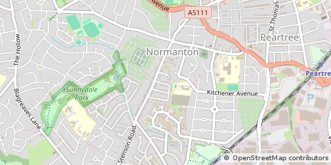 Map of Derby, Derbyshire