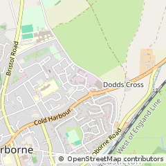 Map of Sherborne, Dorset