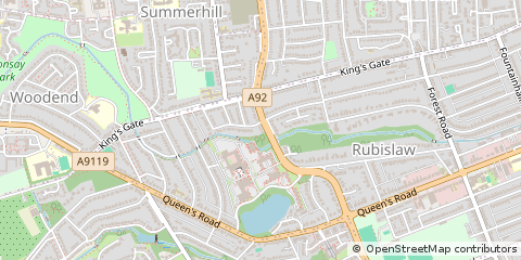 Map of Aberdeen, Aberdeenshire