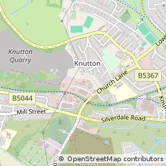 Map of Newcastle, Staffordshire