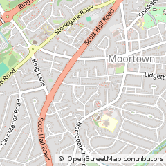 Map of Leeds, West Yorkshire