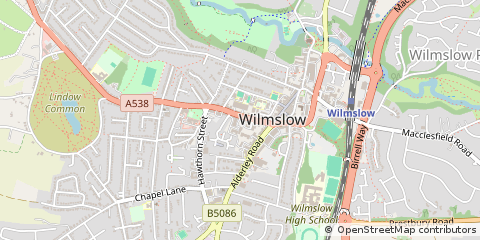 Map of Wilmslow