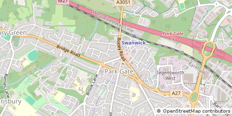 Map of Southampton, Hampshire