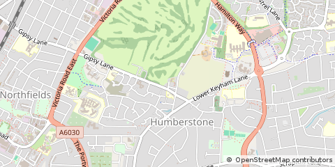 Map of Leicester, Leicestershire