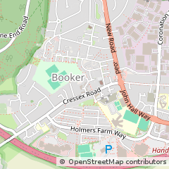 Map of High Wycombe, Buckinghamshire