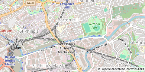 Map of Bristol, City of Bristol