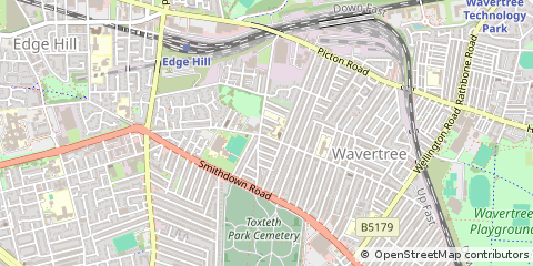 Map of Liverpool, Merseyside