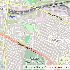 Map of Liverpool, Merseyside