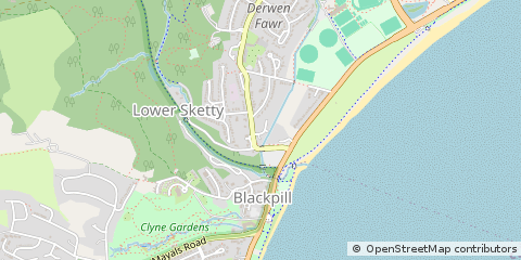 Map of Swansea