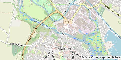 Map of Mill Lane Maldon, Essex
