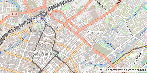Map of Manchester