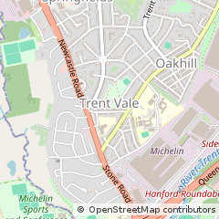Map of Stoke-on-Trent, Staffordshire