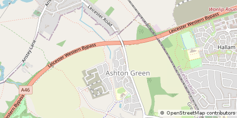 Map of Leicester
