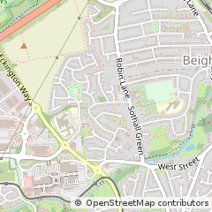 Map of Sheffield, South Yorkshire