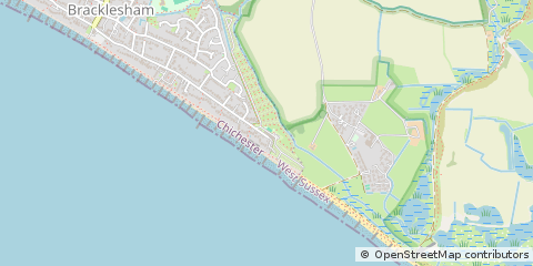 Map of Chichester, West Sussex