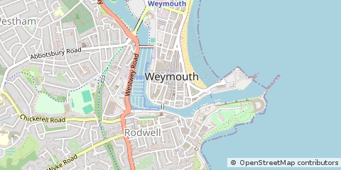 Map of Weymouth, Dorset