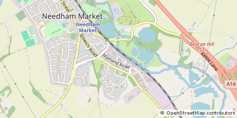 Map of Ipswich, Suffolk
