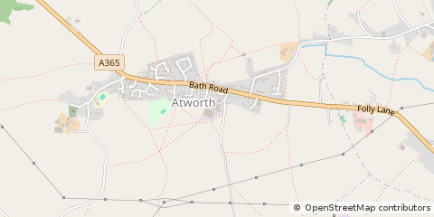 Map of Melksham, Wiltshire