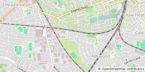 Map of Stockport, Cheshire