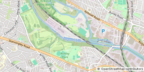Map of Leeds, West Yorkshire