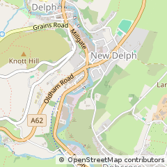 Map of Delph, Saddleworth
