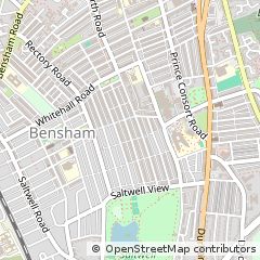 Map of Gateshead
