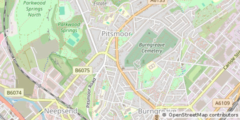 Map of Sheffield