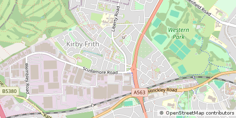 Map of Leicester