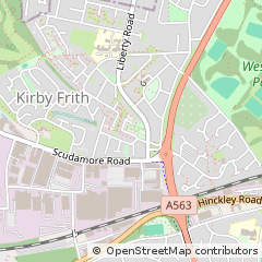 Map of Leicester