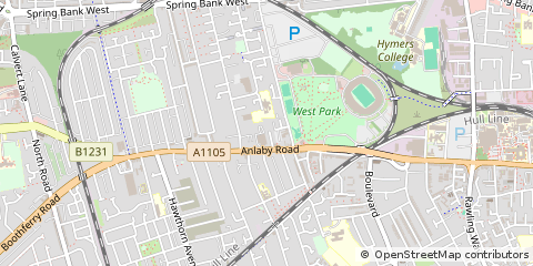 Map of Hull, North Humberside