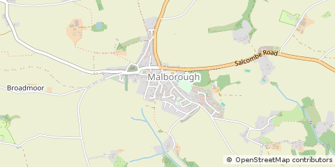 Map of Kingsbridge, Devon