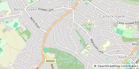 Map of Sheffield