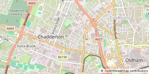 Map of Oldham