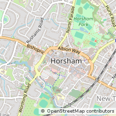 Map of Horsham