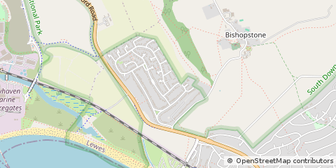 Map of Seaford, Surrey